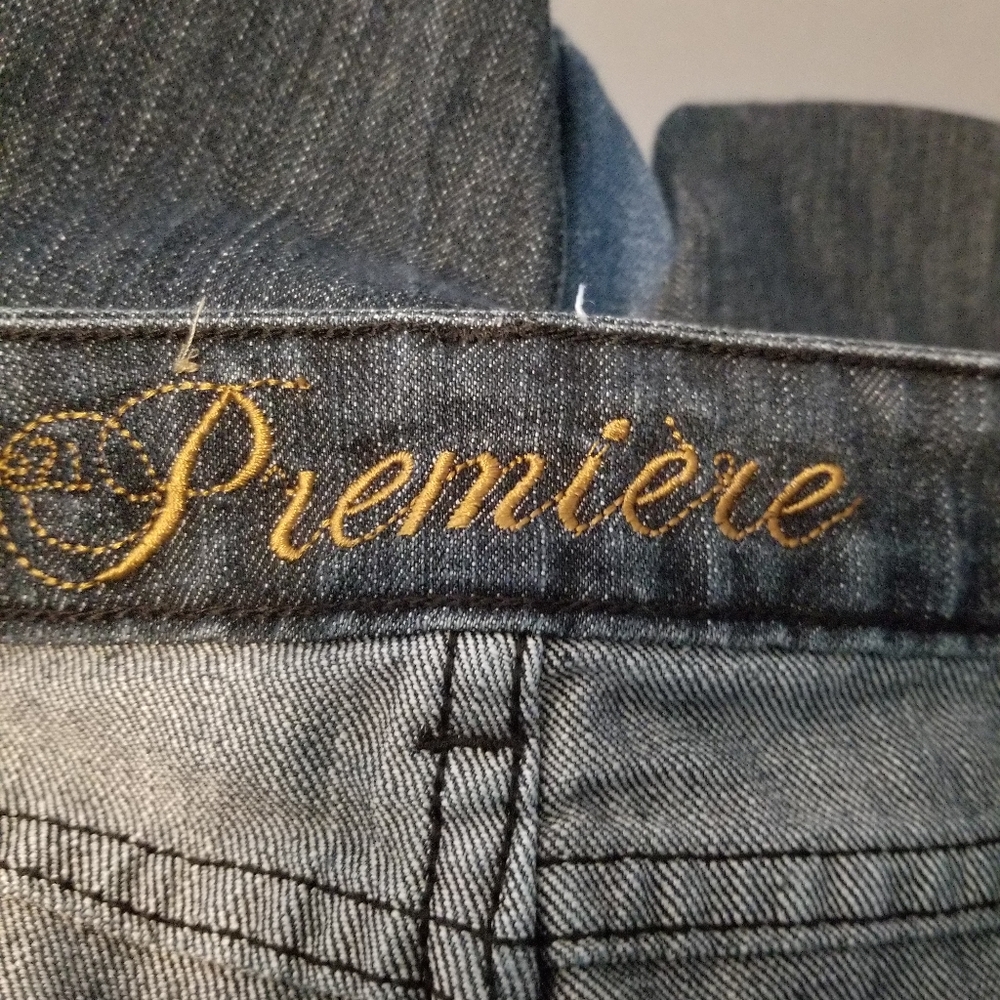 Premiere dark wash women's denim skinny leg jean - Picture 3 of 6